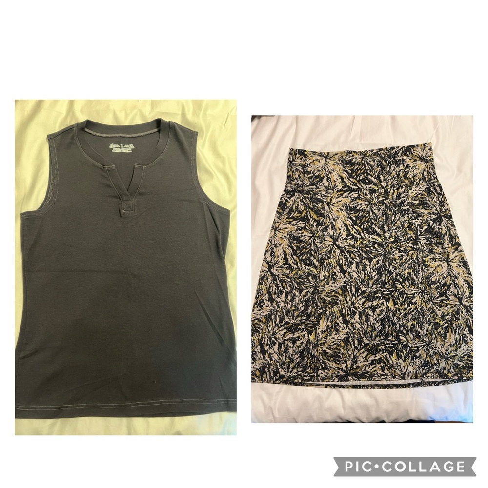 Royal Robbins skirt and tank top